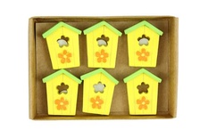 Набір полімерних прикрас від Scrapberry - Шпаківняи, 8 шт