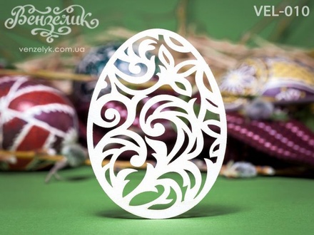 Чипборд від Вензелик - Крашенка 06, розмір: 51x69 мм