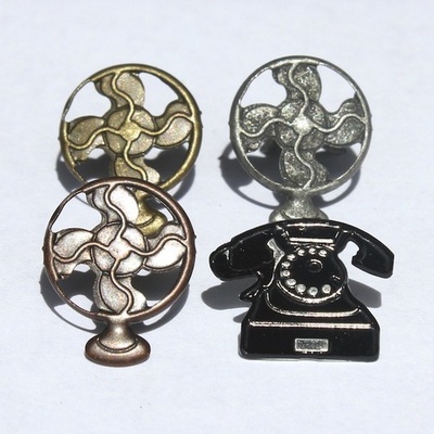 Набор брадсов Eyelet Outlet - Telephone & Fan Brads, 12 штук