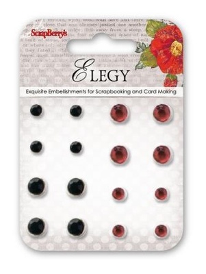 Набор брадсов от Scrapberry's - Хрусталь -Элегия, 16 шт