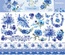 Набор бумаги для скрапбукинга от ScrapBerry's - Сапфировые мечты (6 + 2) УКР, 30,5х30,5 см, 190 гр/м