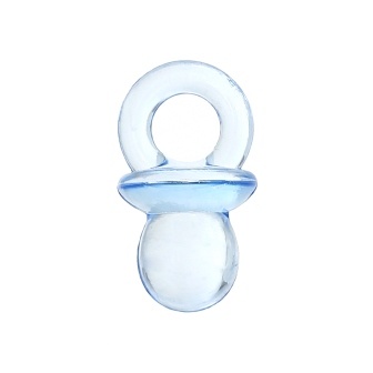 Акрилова підвіска "Соска", колір синій, 21x12мм, 1 шт.