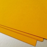 Дизайнерський гладкий картон Malmero mangue, 30x30 см, жовтогарячий, 250 г/м², 1 шт.
