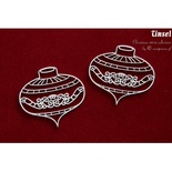 Чипборд Scrapiniec - Ялинкові прикраси Tinsel 01, 2