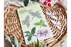 Ножі для вирубки "Гілочки падуба" від AgiArt, 60*50 мм, 51*37 мм