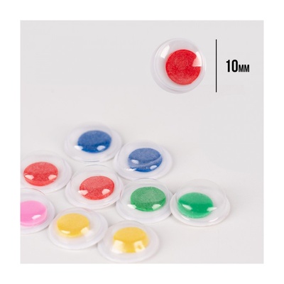 Оченята SANTI самоклейні кольорові 10мм 50 шт.