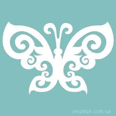Чипборд від Вензелик - Метелик 0 6, 29x44 мм, розмір: 29x44 мм