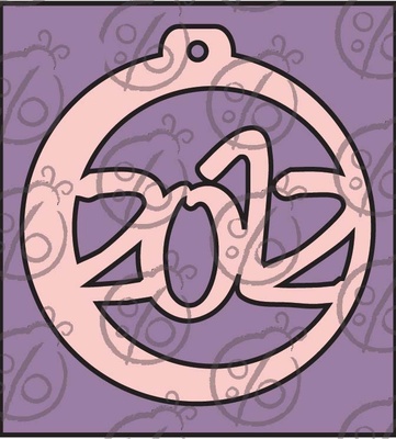 Чипборд. Ярлик "2012", 1 шт.