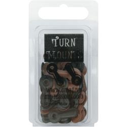 Держатели для фото и бумажных украшений Creative Impressions - Matte Black and Brown, 50 штук