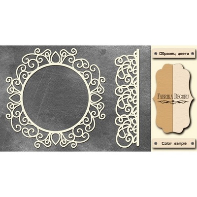 Чипборд Фабрика Декору - FDCH-074, колір молочний, крафт