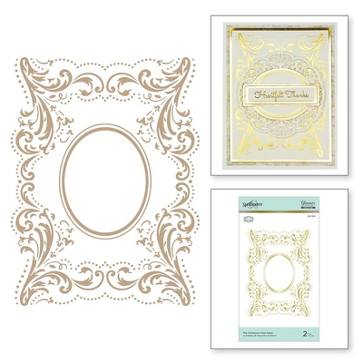 The Contessa's Seal Panel Glimmer Hot Foil Plate Royal Flourish by Becca Feeken