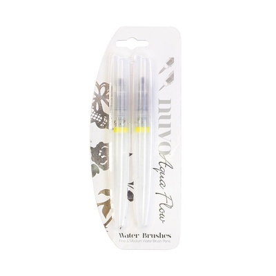 Ручка-пензлик для акварелі від Nuvo - Aqua Flow Water Brushes, 2 шт.