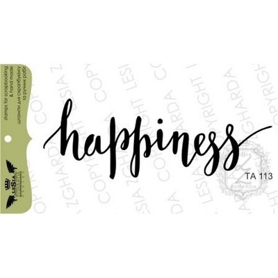 Акриловый штамп Lesia Zgharda TA113 Happiness, 7,3*2,6 см.