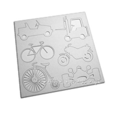 Чипборд Scrapiniec - Транспортные средства, 6 штук