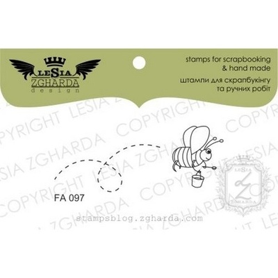 Набор акриловых штампов Lesia Zgharda Бджілка FA097