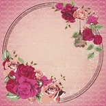 Аркуш скрап-паперу від Kaisercraft - VIOLETTE - LADY ROSE GLOS PAPER, 30x30 см.