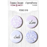 Набір скрап-фішок від ТМ Фабрика Декору з 4 шт. FDSC 018