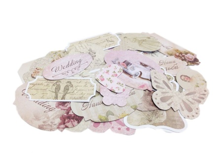 Набір висічок для скрапбукінгу 50шт. від Scrapmir - Наша весілля, у Набірі 50 шт.