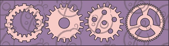 Чипборд Набір шестерень №2. Великий