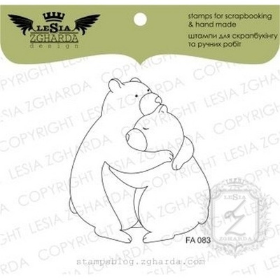 Акриловий штамп Lesia Zgharda Ведмежата FA083, 5*5,8см