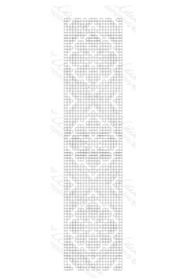 Акриловый штамп F033a Орнамент, размер 2,3 * 10,1 см