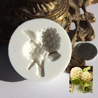 Силіконова форма (молд) - квітка, розмір: 52х45 мм