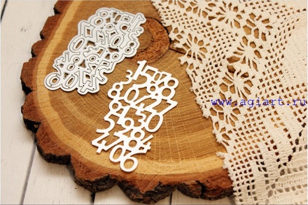 Нож для вырубки от AgiArt - Цифры. Фоновый