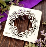 Чипборд вінок з листя