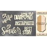 Чипборд Фабрика Декору - Brilliant 1, колір молочний, крафт