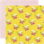 Аркуш скрап-паперу від Echo Park - Happy Days - Big Flowers, 30x30