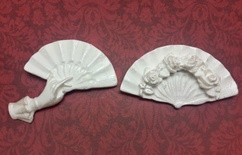 Гіпсові прикраси від ScrapEgo - Віяла (SEGF002)