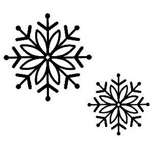 Гумовий штамп Sue Wilson - Bold Snowflake