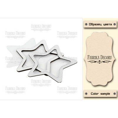 Заготовка для шейкера Зірка - 2, колір молочний, ТМ Фабрика Декору