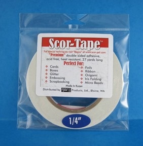 Скотч двухсторонній прозорий, SCOR-TAPE, тонкий, ширина 0,6см, длина 21,5 м