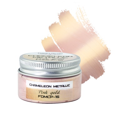 Краска хамелеон металлик. Цвет Розовое золото, ТМ Фабрика Декору