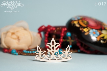 Чипборд від Вензелик - Корона 02, розмір: 38x59 мм