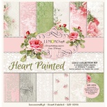 Набор скрапбумаги LemonCraft - Heart Painted, 30х30 см