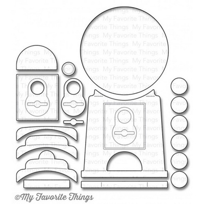 Ніж для вирубки My Favorite Things - Die-namics Gumball Machine, 13 шт.