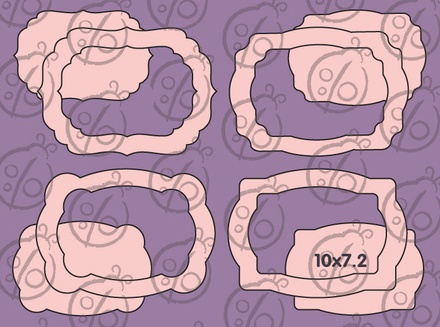 Чипборд Набір рамок №1. Великі, cb-323