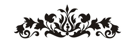 Акриловый штамп W030 Виньетка, размер 4,5 * 1,4 см