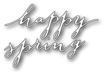 Ніж для вирубки від Poppystamps - Freehand Happy Spring