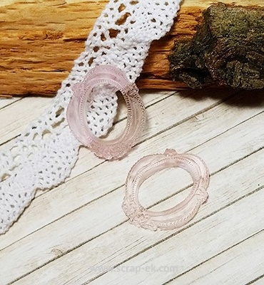 Прозрачная рамка из смолы №6 (розовая) от Евгения Курдибановская ТМ