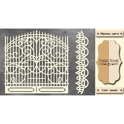Чипборд Фабрика Декору - FDCH-132, колір молочний, крафт