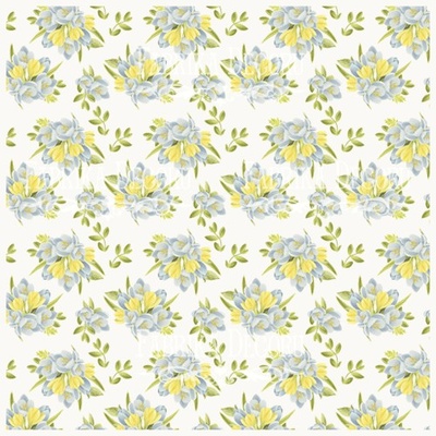 Деко велум (Аркуш кальки з малюнком) Крокуси, ТМ Фабрика Декору