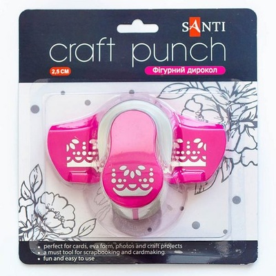 Дырокол бордюрный, 2,5 см, дизайн 1, ТМ Santi