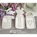 3d чіпборд ScrapBox - Баночки з любов’ю Dm-005