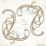 Чипборд Blue Fern Studios - Corner Flourishes