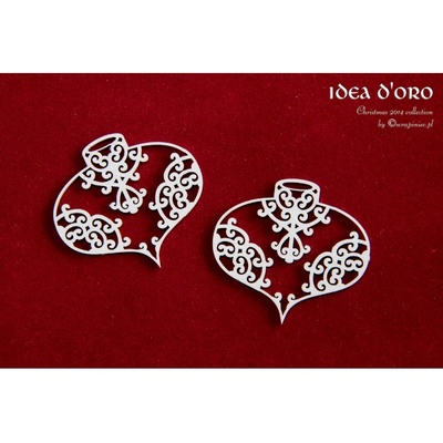 Чипборд Scrapiniec - Ялинкові прикраси Idea d'oro 01, 2