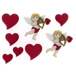 Набор декоративных пуговиц Dress It Up - Cupid's Arrow