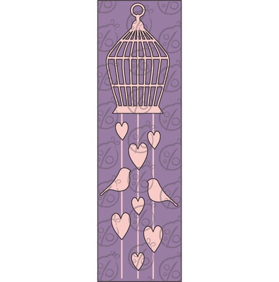 Чипборд, підвіска "Клітка"